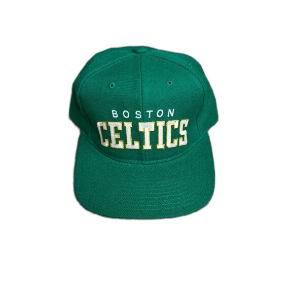 STARTER 90S BOSTON CELTICS WOOL SNAPBACK HAT โ VINTAGE NBA LICENSED - Picture 1 of 5